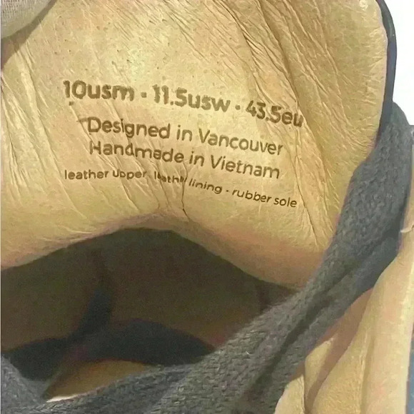 Six Hundred Four  Unisex  Blue Print Leather Sneakers SZ 10 M/ 11.5W/ EUR  43.5 - Picture 9 of 11